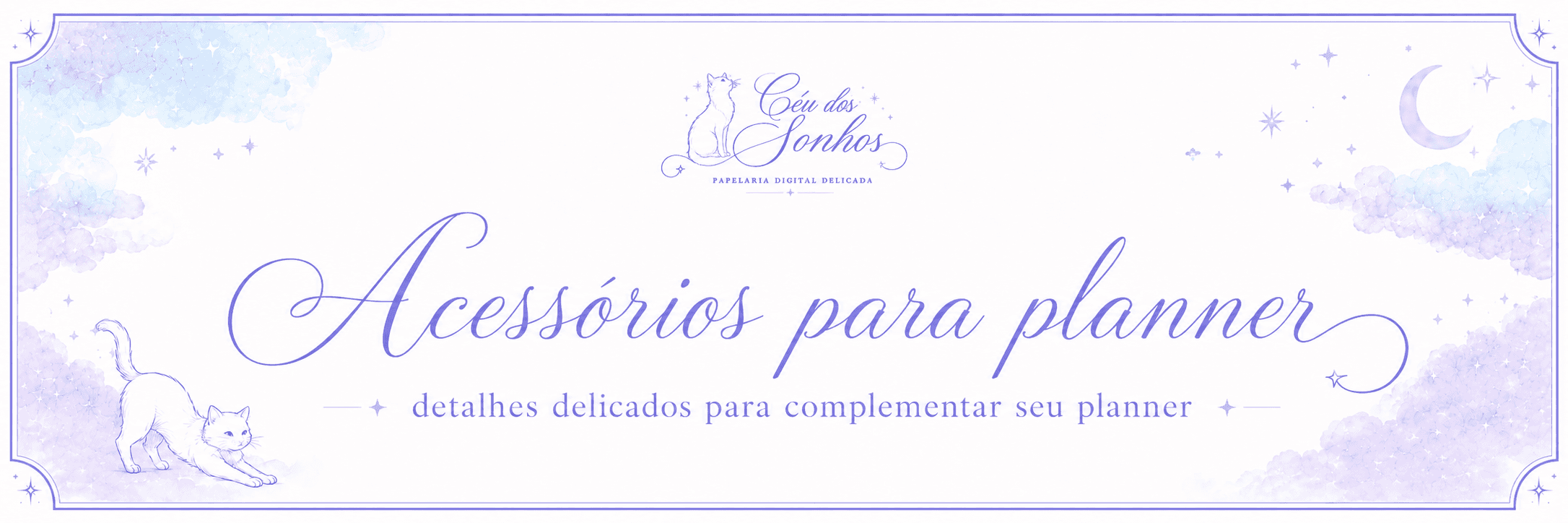 Cabeçalho da categoria Acessórios para planner